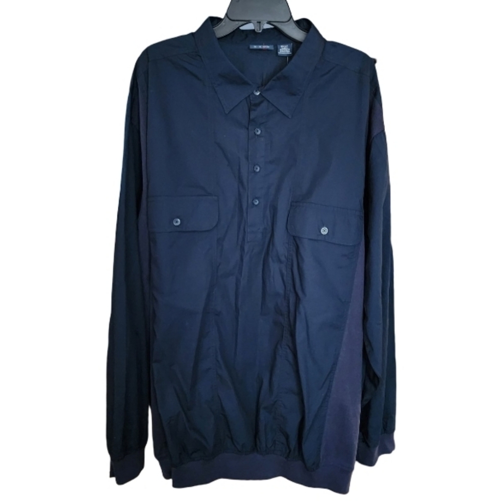 Harbor Bay EasyCare NWT Navy Blue Sportshirt Men's‎ Big & Tall 3XLT